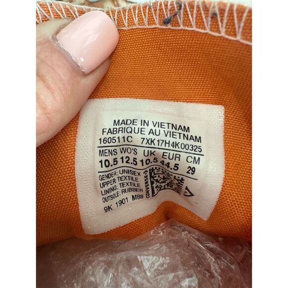 Converse Chuck Taylor All Star Hi Tie Dye Sneakers Orange Size‎ 10.5 Men - Picture 7 of 7